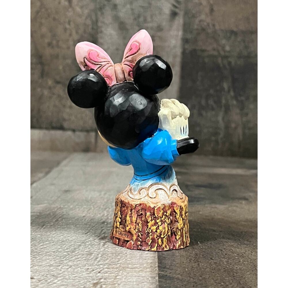 Disney Traditions Jim Shore 2013 Minnie Mouse Carved by Heart Figurine 4033289 - Picture 5 of 7
